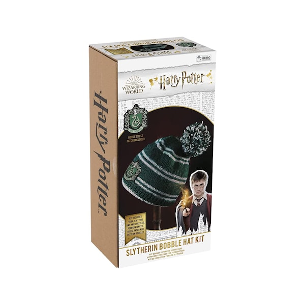 Harry Potter Pom-pom hat knitted set, Slytherin