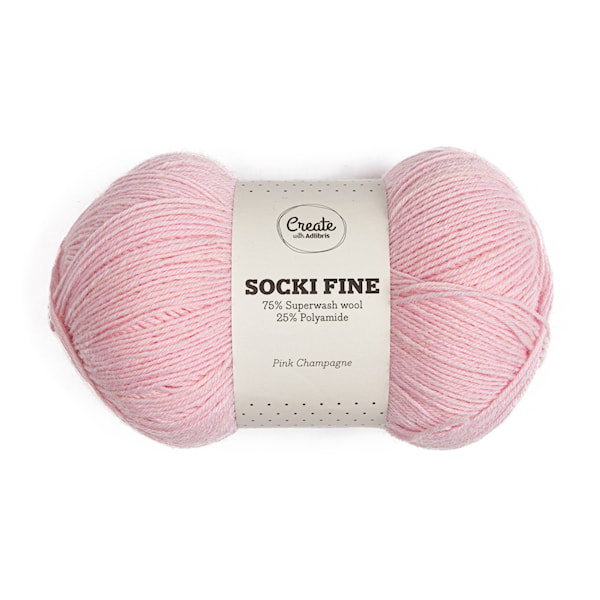 Socki Fine 100 g Pink Champagne A131 Adlibris