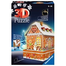 3D-puslespill Pepperkakehus