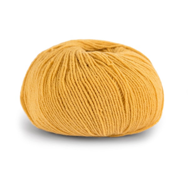 Knit At Home Superfine Baby Merino Ullgarn 50 g Varm Gul 207