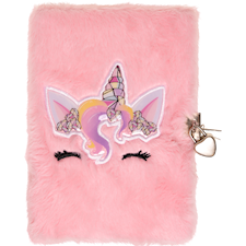 Enhörning Dagbok Fluffig med lås