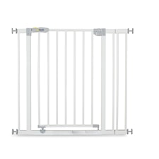 Sikkerhetsgrind, Open 'n Stop Safety Gate + 9 cm forlengning, White, Hauck