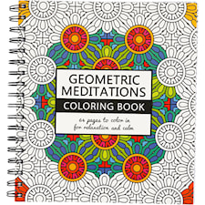 Målarbok Antistress Geometric Meditations, 64sidor