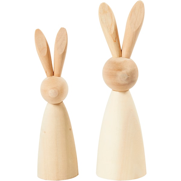 Harer, H: 12+14 cm, D: 3,5+4 cm, 2 stk./ 1 pk.