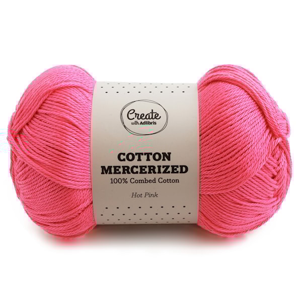 Adlibris Cotton Mercerized 100g Hot pink A322