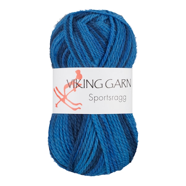 Sportsragg 50 g Multiblå 583 Viking Garn