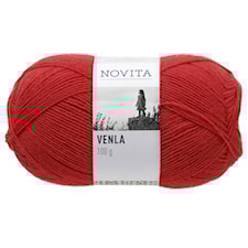 Novita, Venla, Garn, Ullmiks, 100 g, Tomat 543