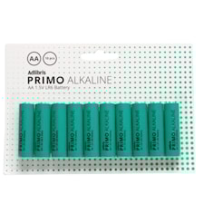 Batterier Adlibris Primo Alkaliska Ultra AA 1,5 V 10 st