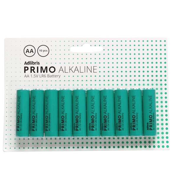 Batterier Adlibris Primo Alkaliska Ultra AA 1,5 V 10 st
