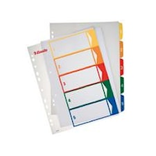 Plastregister 1-5 A4+ Flerfärgad