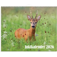 Väggkalender 2026 Jaktkalender 300x240 mm Burde
