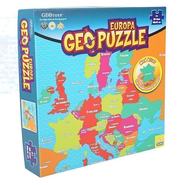 GEO Pussel, Europa, 58 bitar