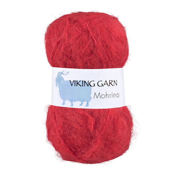 Mohrino Garn 50 g Rødoransje 558 Viking Garn