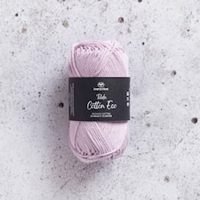 Tilda Cotton Eco puuvillalanka 25 gr Orchid Ice (426261) Svarta Fåret