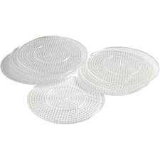 Pärlplattor dia 15 cm Transparent 10 st
