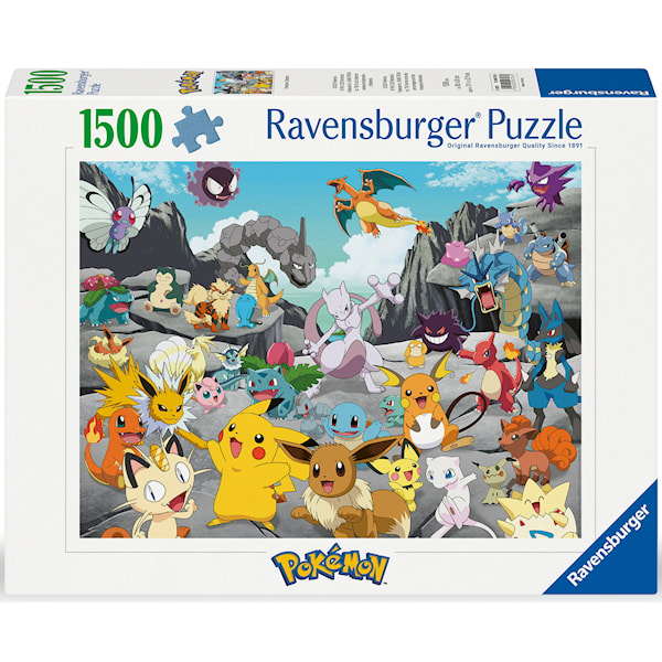 Pussel Pussel Pokémon Classics 1500 bitar, Ravensburger