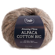 Adlibris Alpaca Cotton Big 50 g, Taupe Twist A670