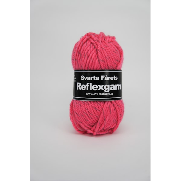 Svarta Fåret Reflexgarn Garn ullmix 50g cerise 48