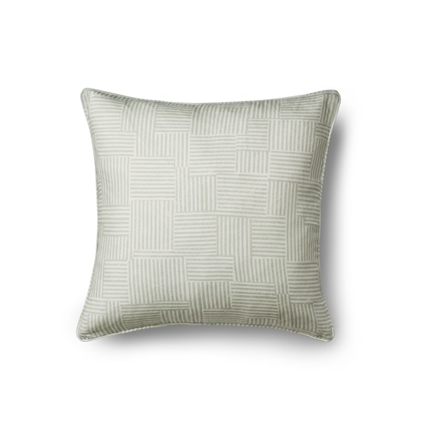 Sköna Hem Square Kuddfodral i Linne 50x50 cm Pale grön vit Sköna Hem Square Kuddfodral i Linne 50x50 cm Pale grön vit