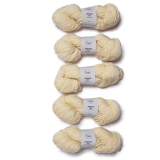 5-pk Merino DIY Ullgarn 100 g Undyed A732 Adlibris