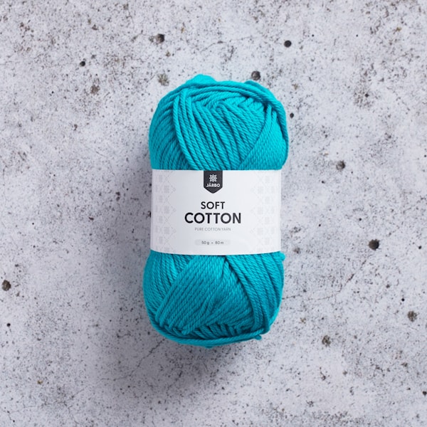 Soft Cotton Bomullsgarn 50 g Turkos (8846) Järbo