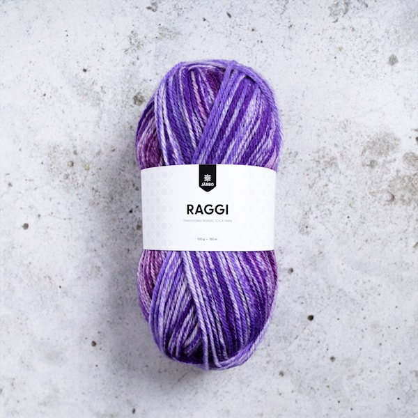 Raggi Garn Ullmiks 100 g Violet Breeze (39) Järbo