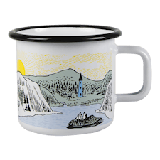 Muurla Mumin Sommarvind Mugg 37 cl Emalj Ljusgul