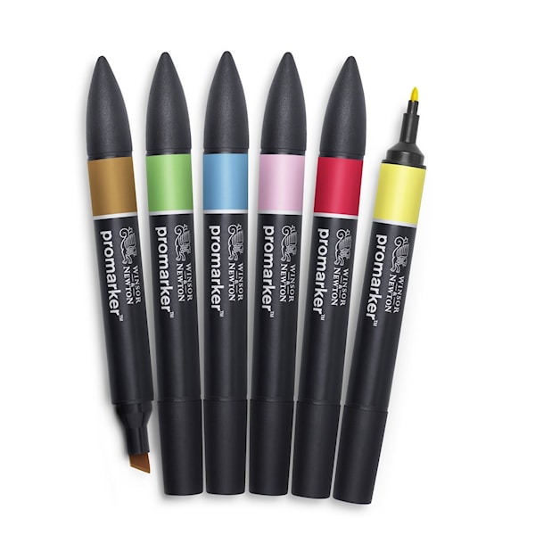 Markørpenn ProMarker Sett 6 Mid tones Winsor & Newton