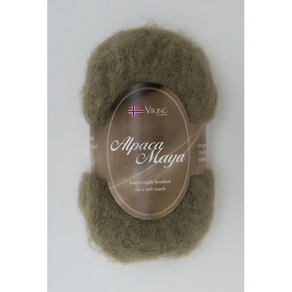Viking of Norway Alpaca Maya 50 gr Mosegrønn 730