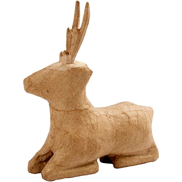 Rådyr, liggende, H: 18 cm, 1stk.