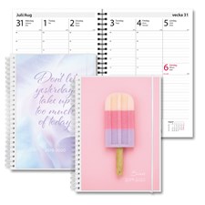 Kalender 19-20 Study A5 2i1 Glass Text