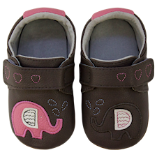 Lädersko ClassicZ Elephant Kiss Grey, Rose et Chocolat, Strl 19