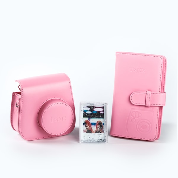 Instax Veske med Tilbehør Flamingo Pink