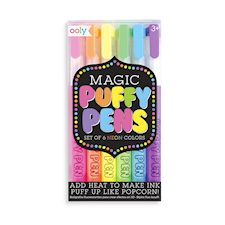 Magic Puffy Pens Magiska Puffiga Pennor, 6 st Ooly