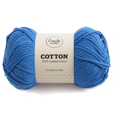 Cotton Garn 100 g Cornflower Blue A096 Adlibris