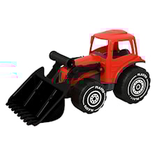 Traktor med frontlastare, 32 cm, Röd