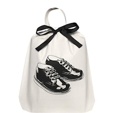 Bag-all Boy Shoe Skopåse 100% Bomull 33x31x6 cm Svart/Vit