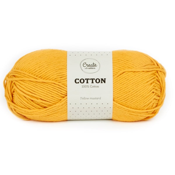 Adlibris Cotton lanka 100g Yellow Mustard A088