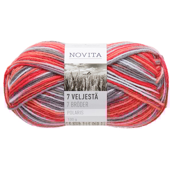 Novita 7 Bröder Polaris Garn Ullmix 100 g, förmiddag 803