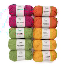 Adlibris Bomull 8/4 Garn 100g Autumn Joy 10-pack