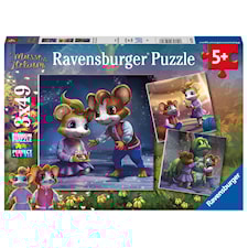 Musse & Helium Före den stora avfärden Pussel 3x49 bitar Ravensburger