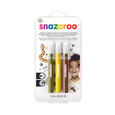 Ansiktsmaling Snazaroo Brush Pen Jungle Row sett 3