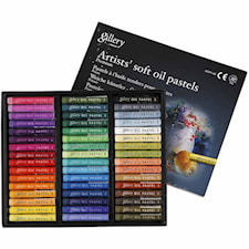 Gallery oljepastellkritor premium, tjocklek 10 mm, L: 7 cm, mixade färger, 48st.