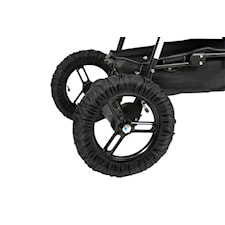 Hjultrekk, 4-pack, Opptil 35 cm, Svart, Tullsa
