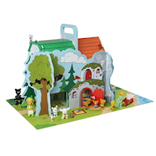 Bamse Lekvärld Bamsebyn med Lekplatta Micki