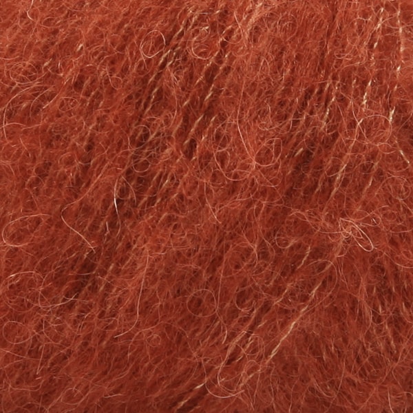 Brushed Alpaca Silk Uni Color Garn 25 g Rost 24 Drops