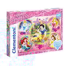 Disney Princess, Glitter palapeli, 104 palaa