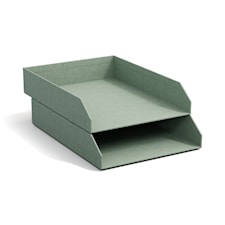 Brevkorg Stapelbar Soft Teal 2-pack Bigso Box of Sweden