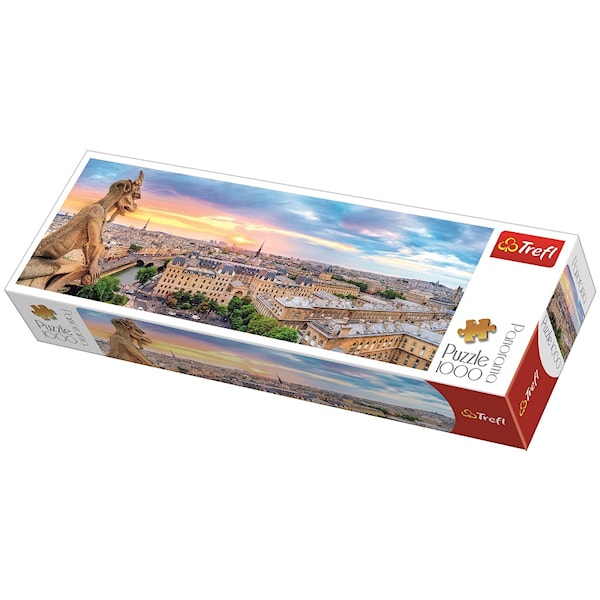 Panorama-puslespill, View From Notre Dame, 1000 brikker, Trefl