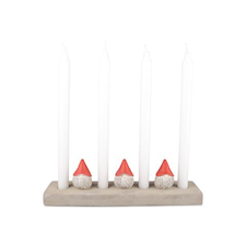 Ljusstake advent tomtar